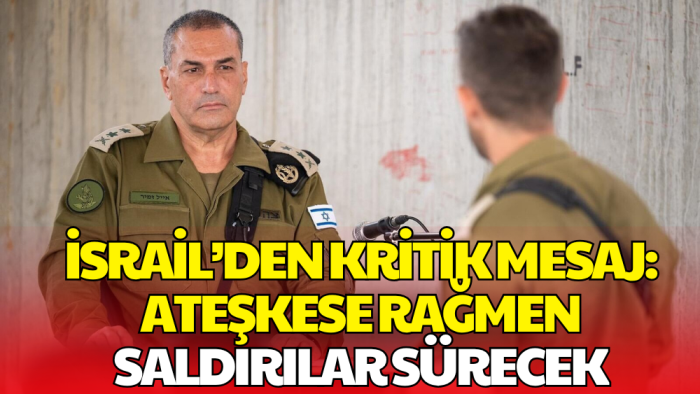 İsrail Genelkurmay Başkanı Zamir: Her An Savaşa Dönebiliriz